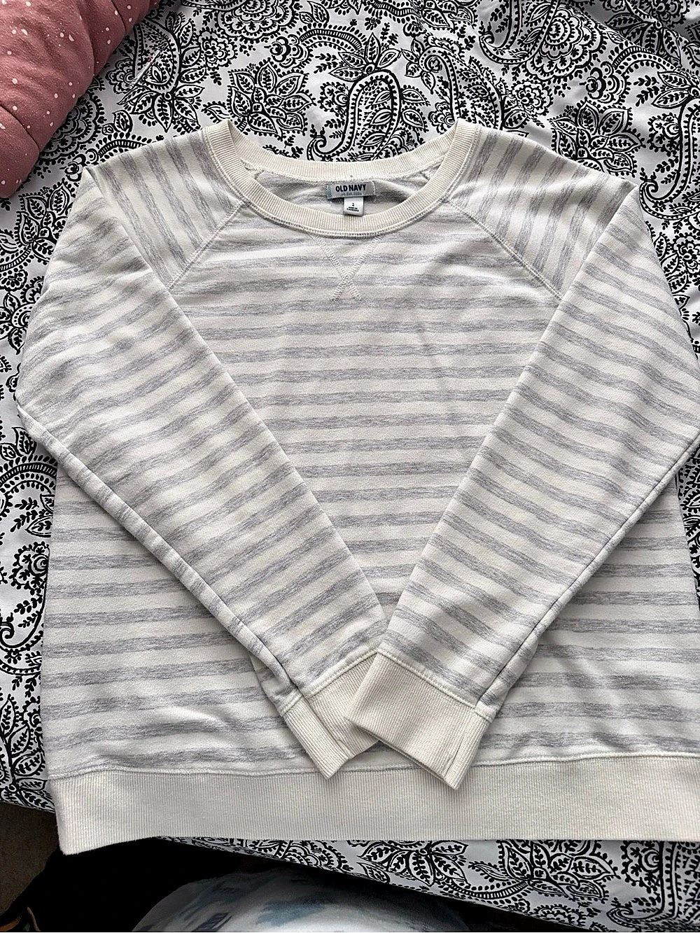 Old navy Striped Crewneck Sweatshirt